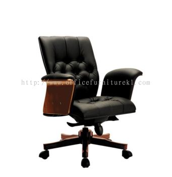 LOW BACK DIRECTOR CHAIR | LEATHER OFFICE CHAIR UPTOWN PJ SELANGOR