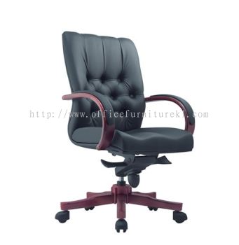 MEDIUM BACK DIRECTOR CHAIR | LEATHER OFFICE CHAIR CHAN SOW LIN KL