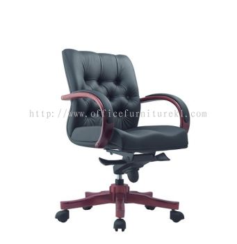 LOW BACK DIRECTOR CHAIR | LEATHER OFFICE CHAIR SHAMELIN KL