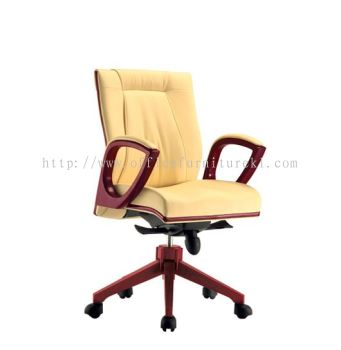 LOW BACK DIRECTOR CHAIR | LEATHER OFFICE CHAIR BUKIT BINTANG KL