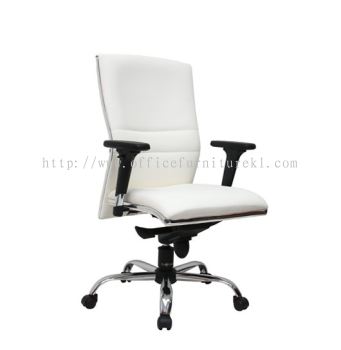 MEDIUM BACK DIRECTOR CHAIR | LEATHER OFFICE CHAIR GLENMARIE SELANGOR