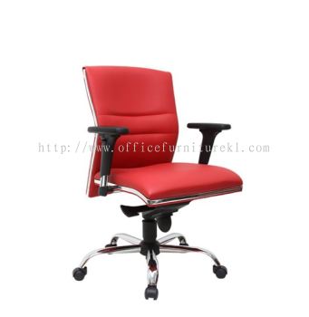 LOW BACK DIRECTOR CHAIR | LEATHER OFFICE CHAIR SETIA ALAM SELANGOR