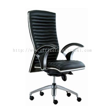 HIGH BACK DIRECTOR CHAIR | LEATHER OFFICE CHAIR PUCHONG SELANGOR