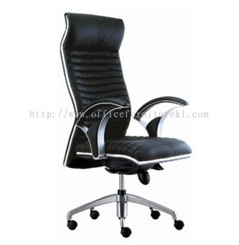 HIGH BACK DIRECTOR CHAIR | LEATHER OFFICE CHAIR BALAKONG SELANGOR