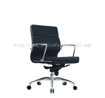 LOW BACK EXECUTIVE CHAIR | LEATHER OFFICE CHAIR KUANTAN PAHANG