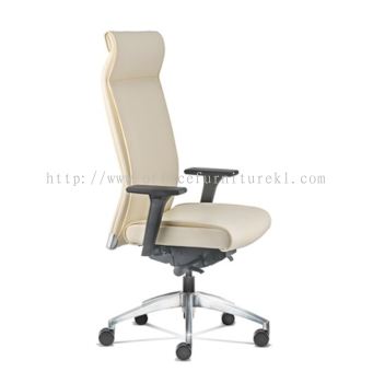 HIGH BACK EXECUTIVE CHAIR | LEATHER OFFICE CHAIR SRI HARTAMAS KL