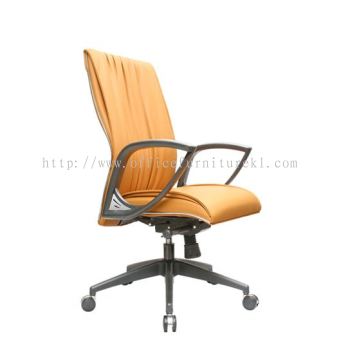 MEDIUM BACK EXECUTIVE CHAIR | LEATHER OFFICE CHAIR SEPANG SELANGOR