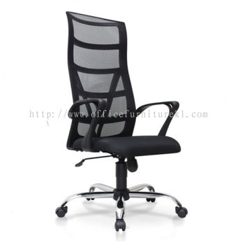 HIGH BACK ERGONOMIC CHAIR | MESH OFFICE CHAIR SUNGAI BESI KL