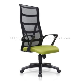 HIGH BACK ERGONOMIC CHAIR | MESH OFFICE CHAIR GOMBAK KL