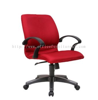 BONZER LOW BACK STANDARD CHAIR | FABRIC OFFICE CHAIR SUNWAY SELANGOR