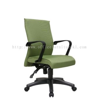 JENSI LOW BACK STANDARD CHAIR | FABRIC OFFICE CHAIR KUATAN PAHANG