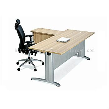 BERLIN WRITING OFFICE TABLE / DESK SIDE CABINET SET ABT188 - office table Bukit Damansara | office table Cheras | Taman Perindustrian Berjaya | Promotion Writing Office Table 