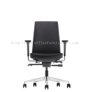 LOW BACK EXECUTIVE CHAIR | LEATHER OFFICE CHAIR ARA DAMANSARA PJ