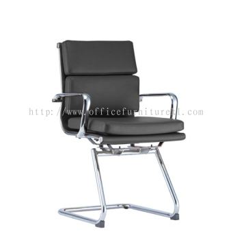 VISITOR EXECUTIVE CHAIR | LEATHER OFFICE CHAIR BALAKONG SELANGOR