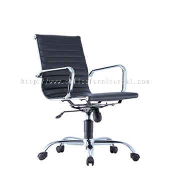 LOW BACK EXECUTIVE CHAIR | LEATHER OFFICE CHAIR SEGAMBUT KL