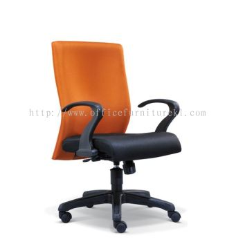 DERIT LOW BACK STANDARD CHAIR | FABRIC OFFICE CHAIR KAJANG SELANGOR