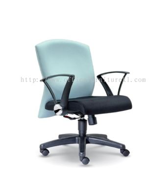 MOSIS LOW BACK STANDARD CHAIR | FABRIC OFFICE CHAIR BOTANIC SELANGOR