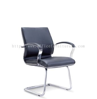 VISITOR DIRECTOR CHAIR | LEATHER OFFICE CHAIR KOTA DAMANSARA PJ