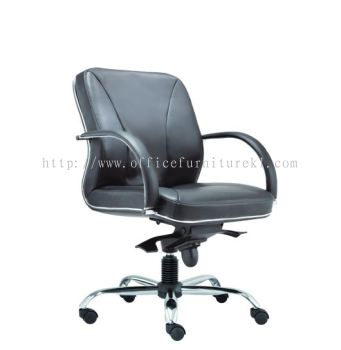 LOW BACK DIRECTOR CHAIR | LEATHER OFFICE CHAIR SEPANG SELANGOR