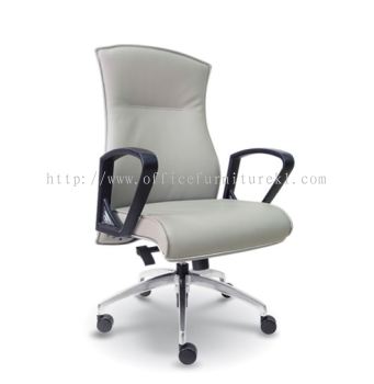 MEDIUM BACK DIRECTOR CHAIR | LEATHER OFFICE CHAIR SENTUL KL