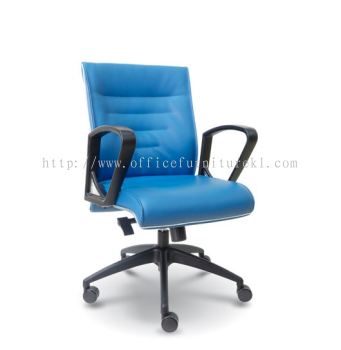 LOW BACK EXECUTIVE CHAIR | LEATHER OFFICE CHAIR SEGAMBUT KL