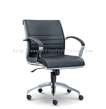 LOW BACK EXECUTIVE CHAIR | LEATHER OFFICE CHAIR BRICKFIELD KL