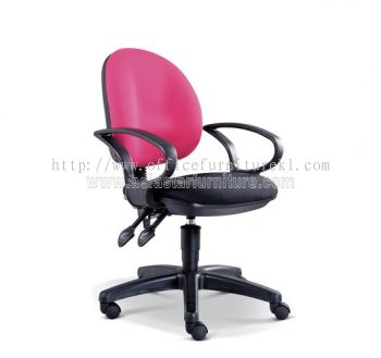 ZOFI LOW BACK STANDARD CHAIR | FABRIC OFFICE CHAIR SELAYANG SELANGOR