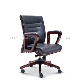 LOW BACK DIRECTOR CHAIR | LEATHER OFFICE CHAIR BANGI SELANGOR