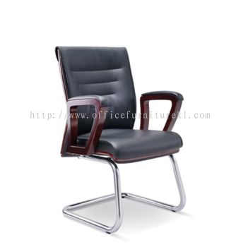 VISITOR DIRECTOR CHAIR | LEATHER OFFICE CHAIR KAJANG SELANGOR