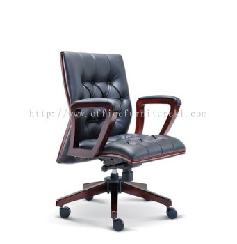 LOW BACK DIRECTOR CHAIR | LEATHER OFFICE CHAIR MUAR JOHOR