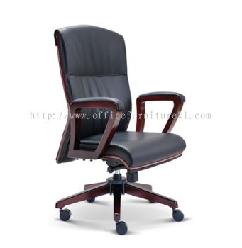 MEDIUM BACK DIRECTOR CHAIR | LEATHER OFFICE CHAIR IMBI KL