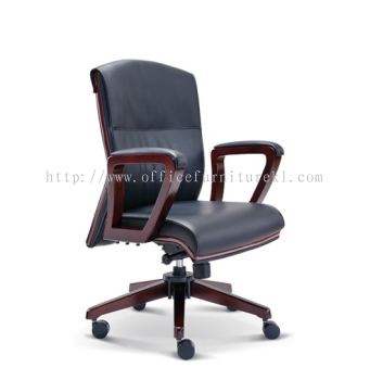 LOW BACK DIRECTOR CHAIR | LEATHER OFFICE CHAIR PUDU KL