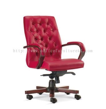 MEDIUM BACK DIRECTOR CHAIR | LEATHER OFFICE CHAIR SUNWAY SELANGOR