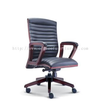 MEDIUM BACK DIRECTOR CHAIR | LEATHER OFFICE CHAIR BATU CAVES SELANGOR