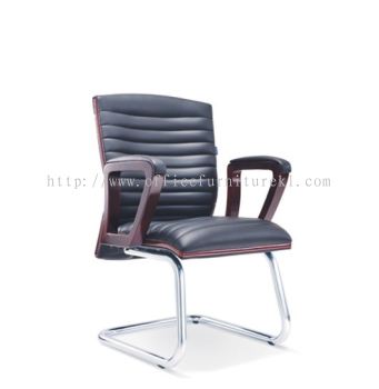 VISITOR DIRECTOR CHAIR | LEATHER OFFICE CHAIR BALAKONG SELANGOR