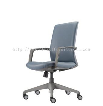 MEDIUM BACK EXECUTIVE CHAIR | LEATHER OFFICE CHAIR ALOR GAJAH MALAYSIA