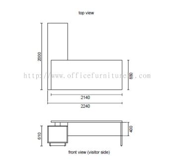 FERNI MEJA PEJABAT PENGARAH KAKI KAYU SPESIFIKASI 1