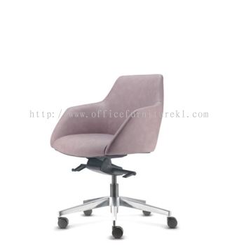 LOW BACK EXECUTIVE CHAIR | LEATHER OFFICE CHAIR GOMBAK KL