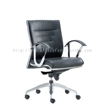 LOW BACK DIRECTOR CHAIR | LEATHER OFFICE CHAIR AMPANG JAYA SELANGOR