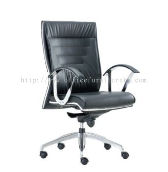 MEDIUM BACK DIRECTOR CHAIR | LEATHER OFFICE CHAIR AMPANG SELANGOR