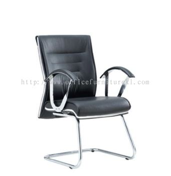 VISITOR DIRECTOR CHAIR | LEATHER OFFICE CHAIR SUNGAI BESI KL