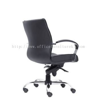 LOW BACK DIRECTOR CHAIR | LEATHER OFFICE CHAIR SELAYANG SELANGOR