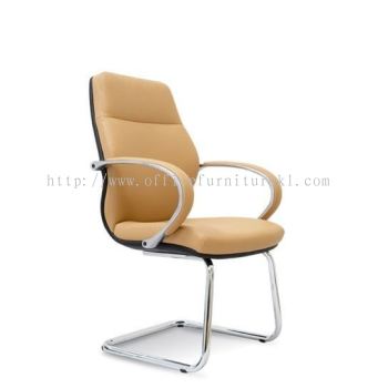 VISITOR DIRECTOR CHAIR | LEATHER OFFICE CHAIR SUNWAY SELANGOR