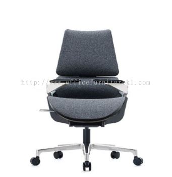 MEDIUM BACK DIRECTOR CHAIR | LEATHER OFFICE CHAIR BOTANIC SELANGOR