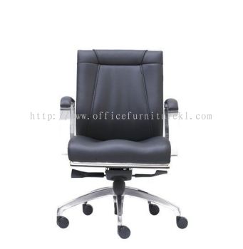 LOW BACK DIRECTOR CHAIR | LEATHER OFFICE CHAIR PANDAN PERDANA SELANGOR