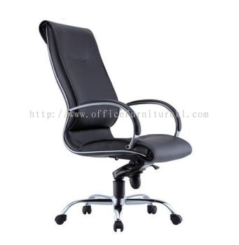 HIGH BACK DIRECTOR CHAIR | LEATHER OFFICE CHAIR SETIAWANGSA KL