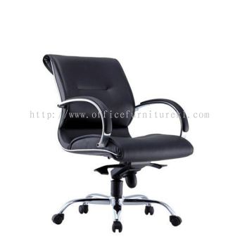 LOW BACK DIRECTOR CHAIR | LEATHER OFFICE CHAIR BUKIT BINTANG KL