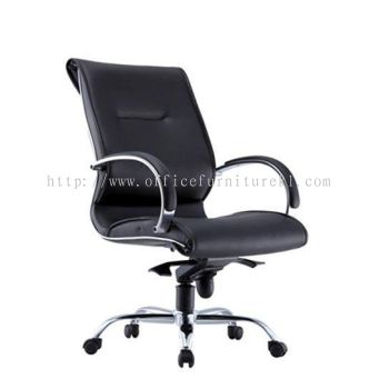 MEDIUM BACK DIRECTOR CHAIR | LEATHER OFFICE CHAIR KL SENTRAL MALAYSIA