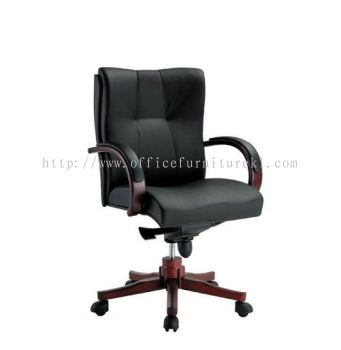 CORE DIRECTOR LOW BACK LEATHER OFFICE CHAIR - Selling Fast | Wooden Director Office Chair Chan Sow Lin | Wooden Director Office Chair Bandar Puchong Jaya | Wooden Director Office Chair Bandar Kinrara 