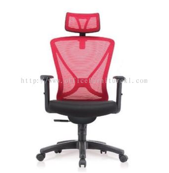 HIGH BACK ERGONOMIC CHAIR | MESH OFFICE CHAIR NILAI N.SEMBILAN